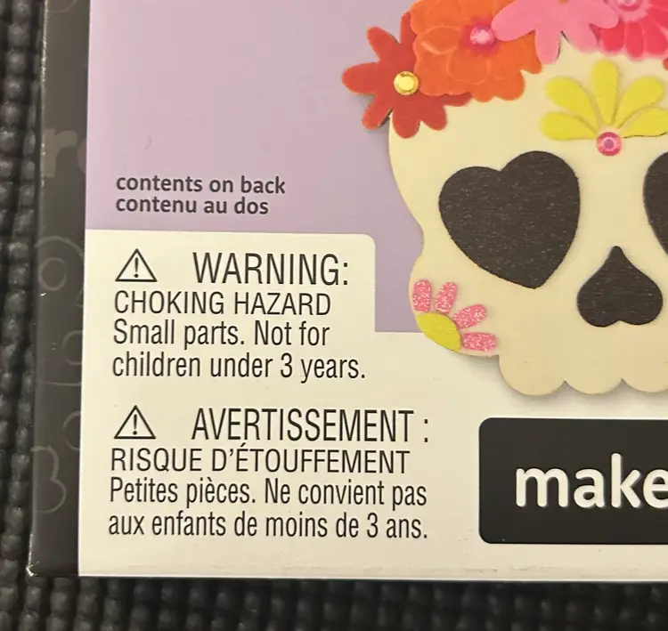 Creatology Halloween Skull Wood Ornament Craft Kit NWT