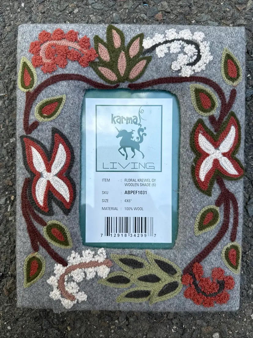 Wool 4x6 Picture Frame Fall Decor