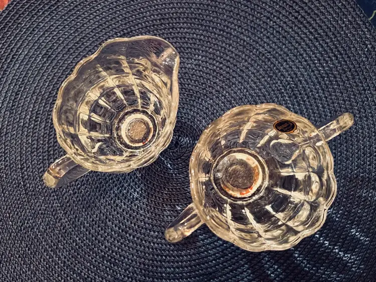 Cambridge Cascade Sugar and Creamer