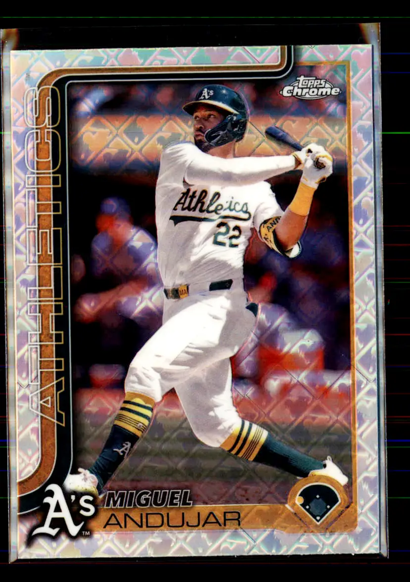 Miguel Andujar 2025 Topps Chrome Logofractor #45 - (113) - Oakland Athletics