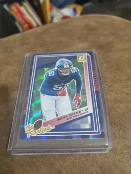 2025 Donruss The Rookies Abdul Carter New York Giants Card