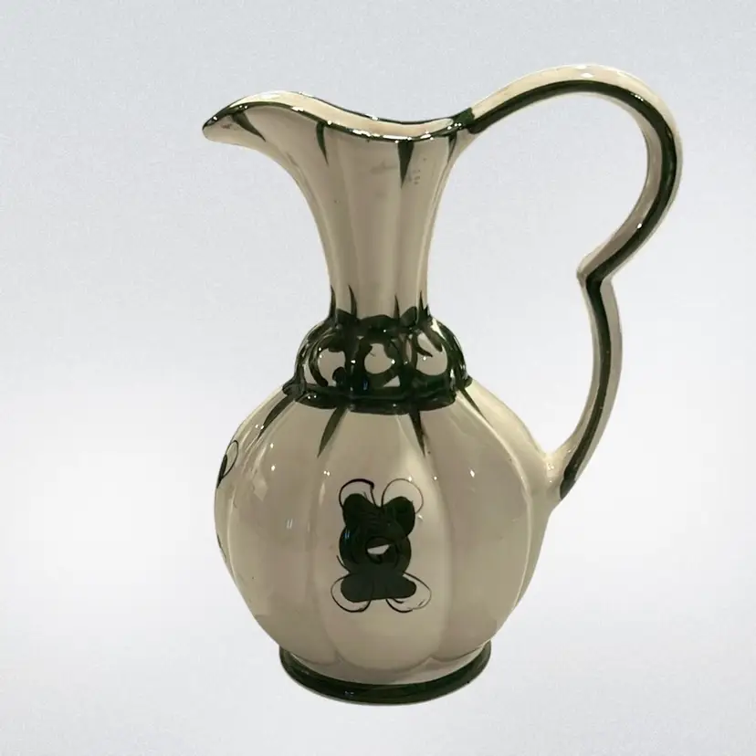 Hand Painted In Portugal Pitcher Bud Vase