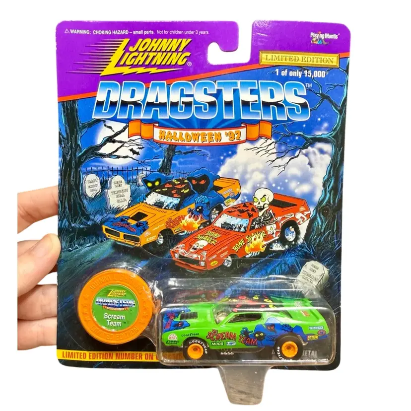 '97 NOS Johnny Lighting Dragsters Halloween SCREAM TEAM Limited Edition