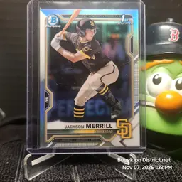 2017 Bowman Draft Chrome - Jackson Merrill San Diego Padres