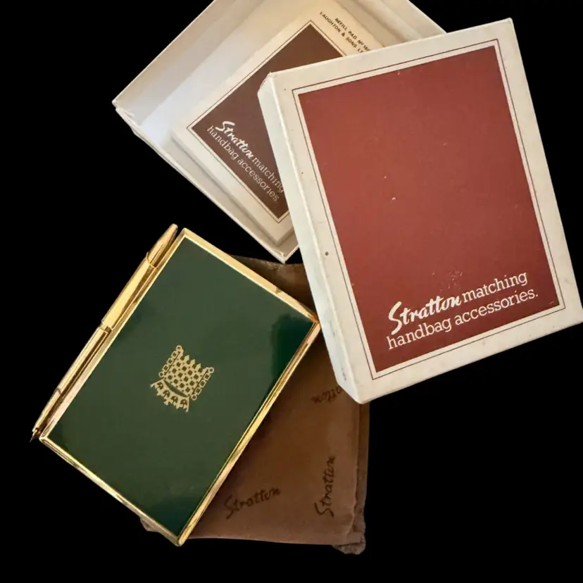 Vintage Stratton Handbag Notepad, In Box And With Notepad Refill