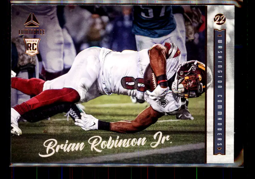 Brian Robinson Jr. 2022 Panini Chronicles Luminance Bronze #224 - (113) - Washington Commanders