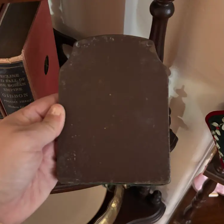 Vintage Brass Tone Cast Iron Viking Ship Bookend