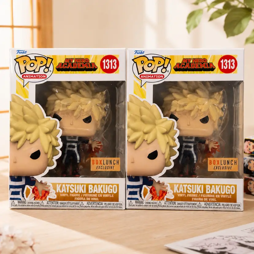 2 Funko Pop! Animation #1313 Katsuki Bakugo Japanese Exclusive from My Hero Academia.