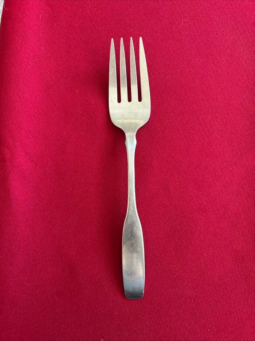 Vtg Oneida Community Paul Revere Medium Cold Meat Serving Fork 8.5”