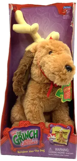 Vtg Dr. Seuss Reindeer Max The Dog Plush Toy How The Grinch Stole Christmas 13"