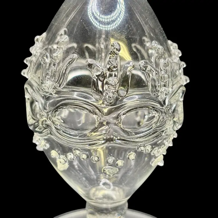 Clear Egyptian Glass Perfume Bottle 8”