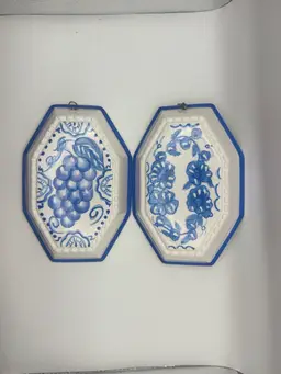 Set Of 2 Vintage Lillian Vernon Ceramic Molds 7”x4.5”