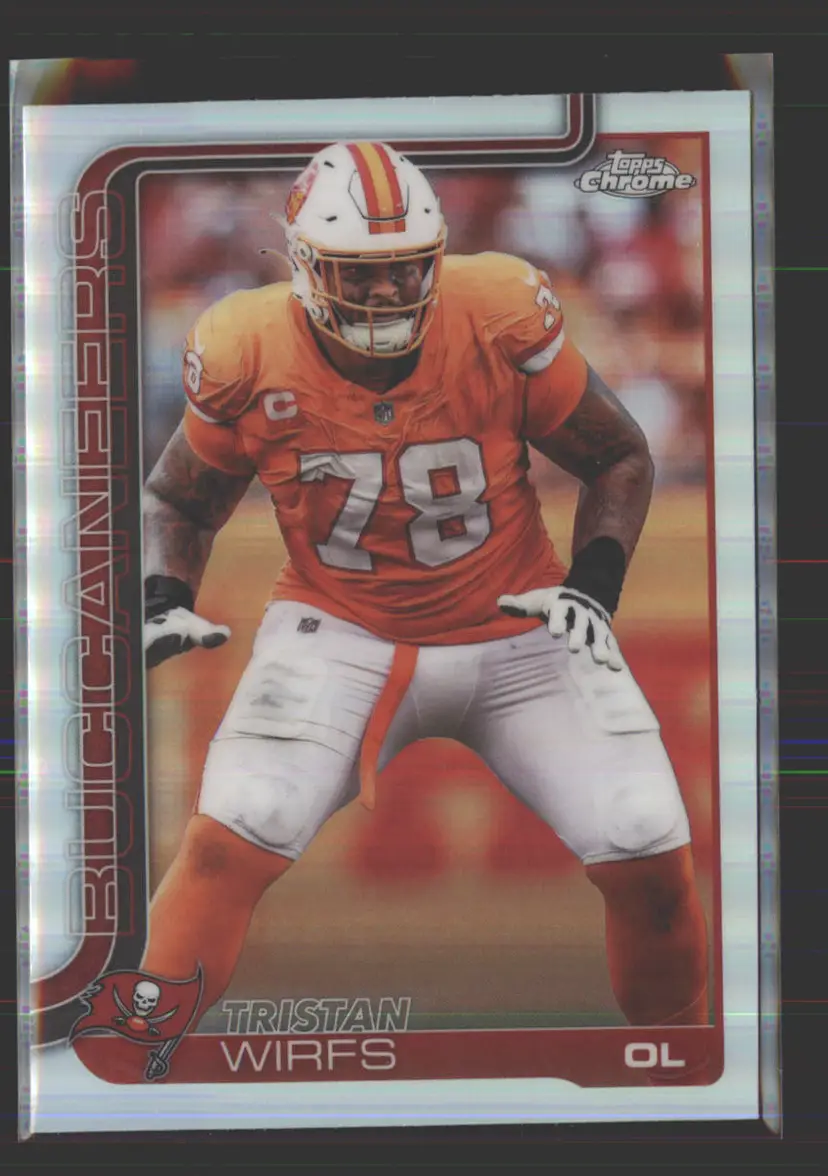 Tristan Wirfs 2025 Topps Chrome Refractor #287 - (142) - Tampa Bay Buccaneers
