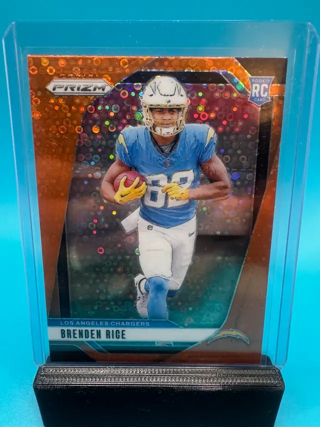 Brenden Rice Prizm Disco RC Los Angeles Chargers