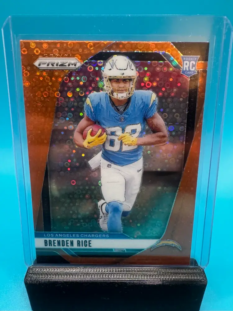 Brenden Rice Prizm Disco RC Los Angeles Chargers