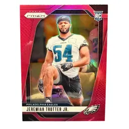 Jeremiah Trotter Jr. 2024 Prizm Pink Foil #349 Eagles Rookie RC
