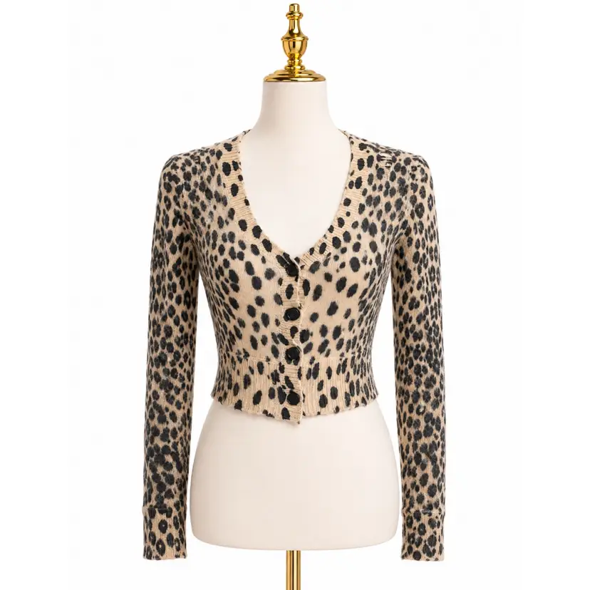 R13 Cheetah Cardigan Sz S