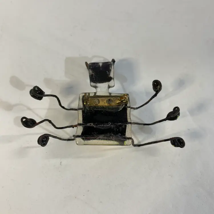 Fused Glass Bug Pin