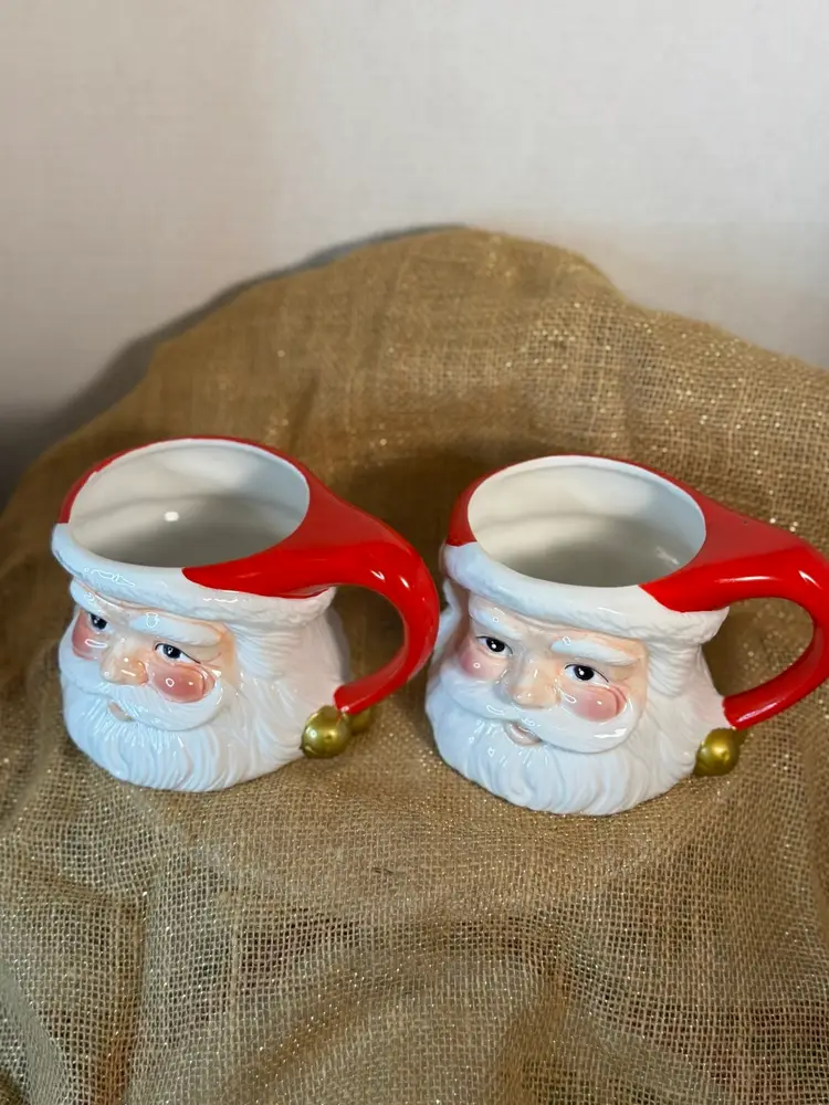 Santa Mugs 1990’s For American Greetings
