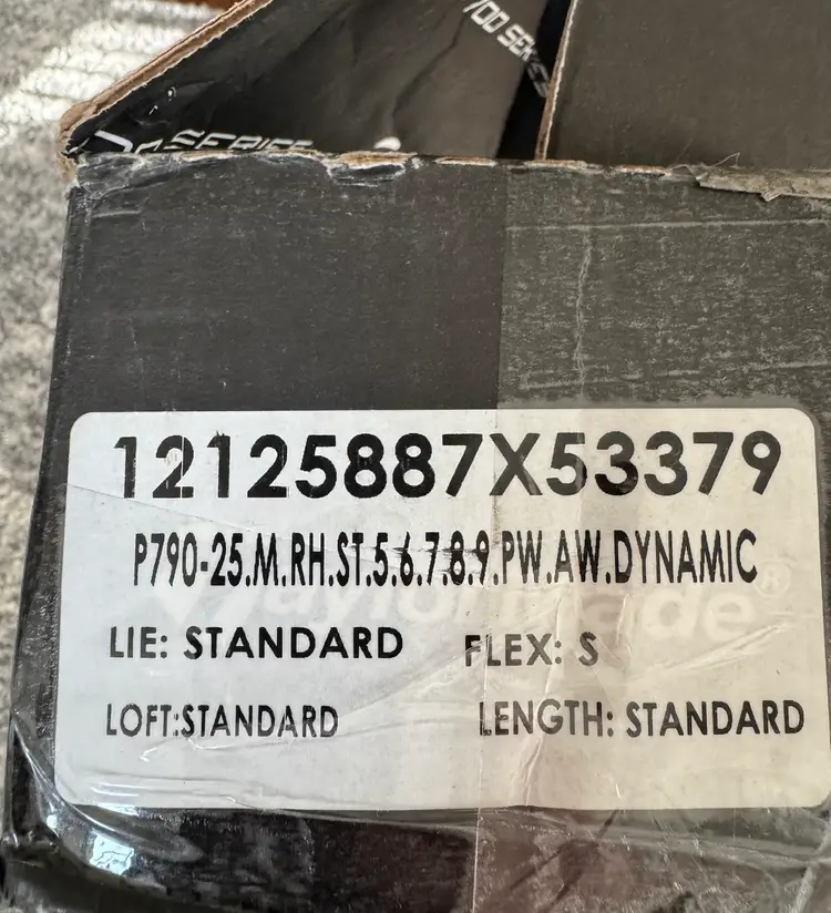 2025 Taylormade P790 Irons Set 5-AW (New In Box)