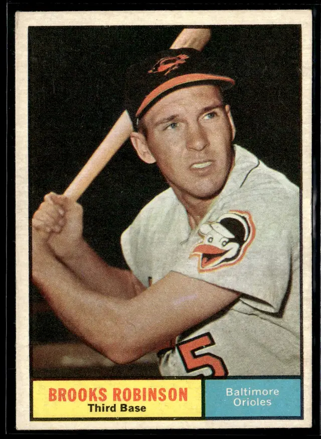 #97 Brooks Robinson 1961 Topps #10 *LIVE AUCTION*