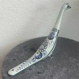 Mexican Ceramic 13” From Tip Of Nose To End Of Birds Tail Tonala Dove Bird Hand Painted and Signed