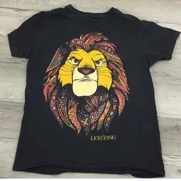 Disney Black Lion King T-shirt Size Med