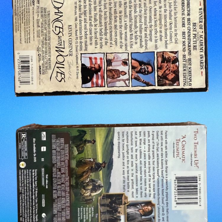 Kevin Costner VHS Movies