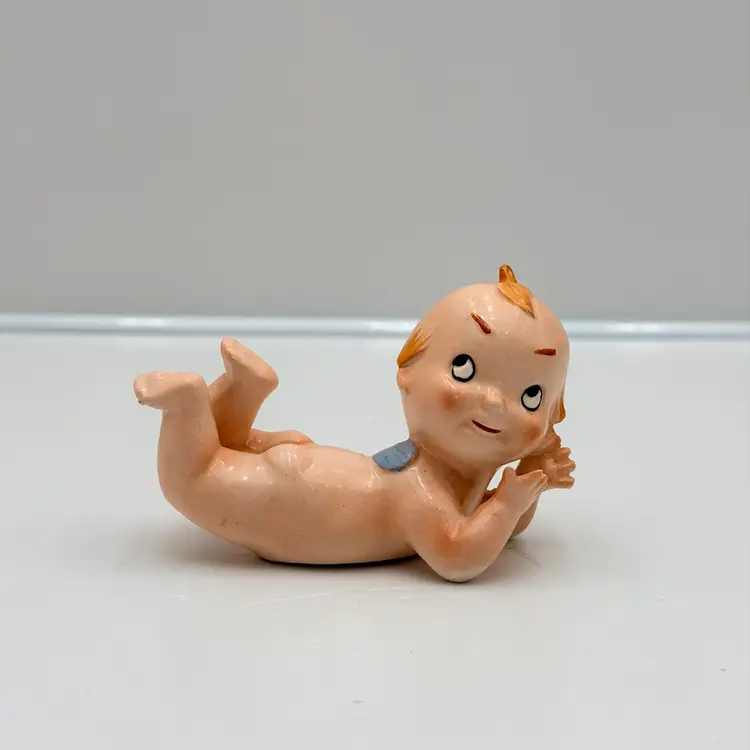 Porcelain Vintage Lounging Kewpie With Attitude Figurine