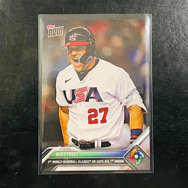 Mike Trout Team USA World Baseball Classic Topps Now Card