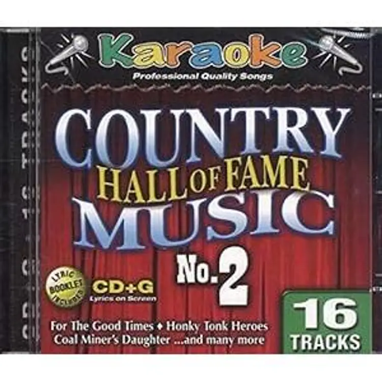 Country Hall of Fame Music Karaoke CD+G Vol. 2 - 16 Tracks LIKE NEW