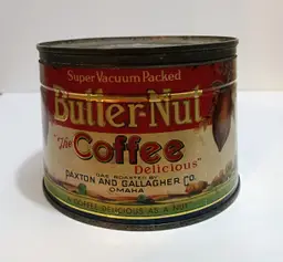 Vintage Butter Nut Coffee Tin