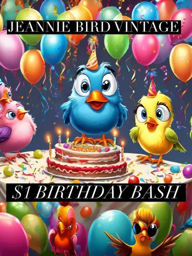 🎈Jeannie Bird Vintage $1 Birthday Bash 🎈