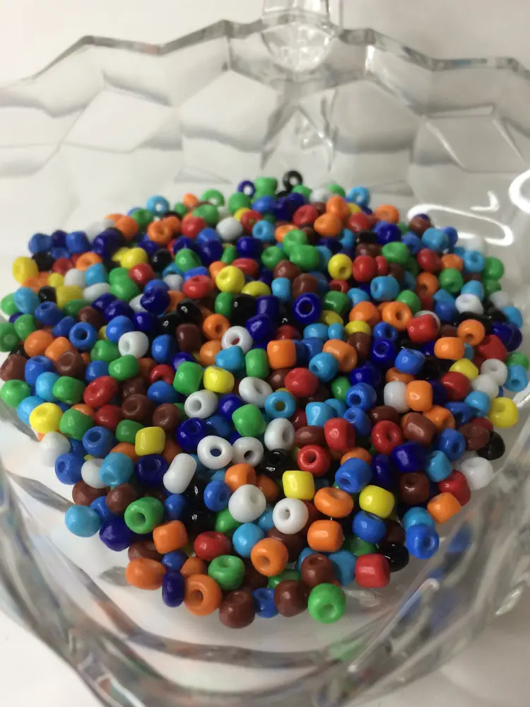 #01 Glass E-Beads 3 oz. Great for crafting or making jewelry!