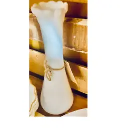 milk glass vase