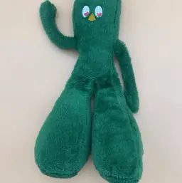 Gumby Green Hangable 15" Plush - Vintage 1988 Ace Novelty