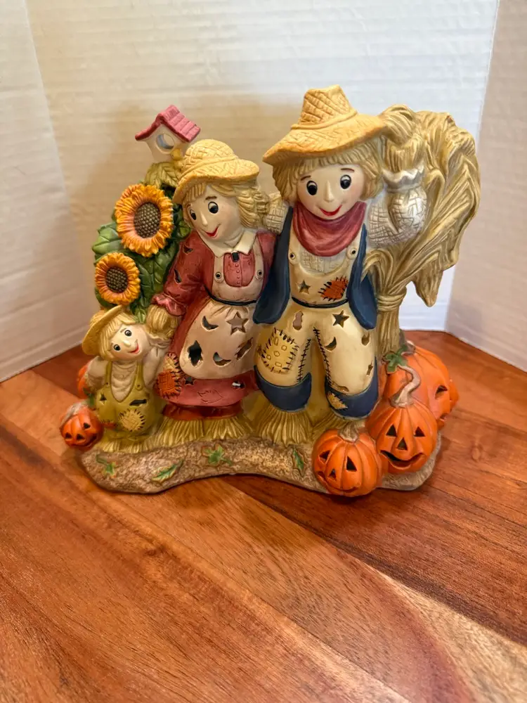 Partylite Votive Halloween Pumpkins Scarecrow