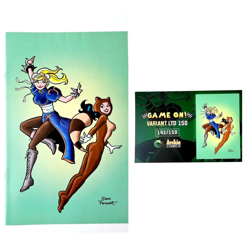 BETTY VERONICA FRIENDS FOREVER GAME ON #1 Virgin Variant Ltd Ed /150 COA VF+NM-