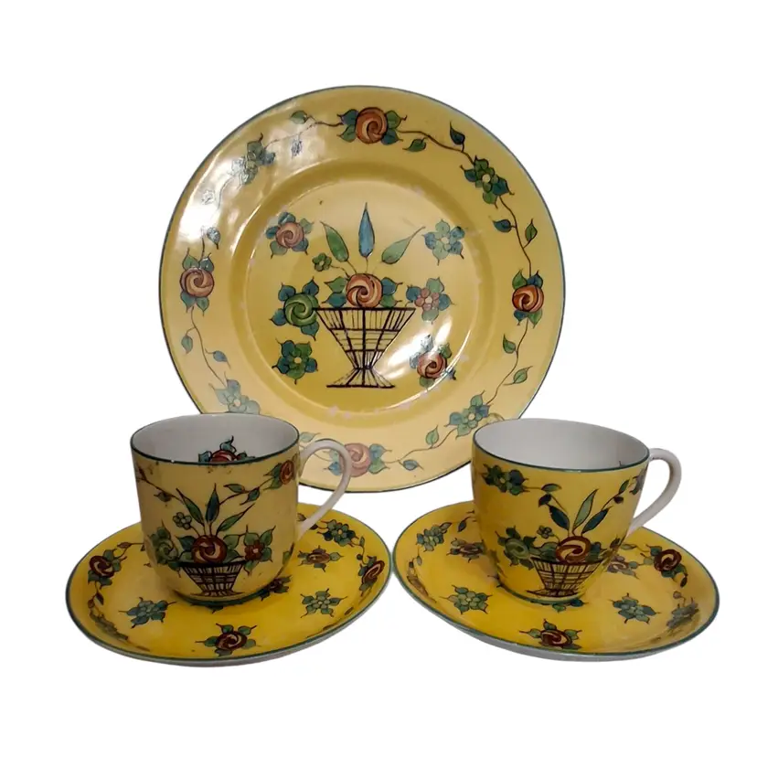 Early Sevres France Luncheon Teacup Set