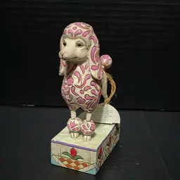 Jim Shore Heartwood Creek Lulu Poodle Dog Figurine 2005 - V4004849