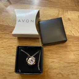 New Old Stock Avon Collier Cz 30” Necklace
