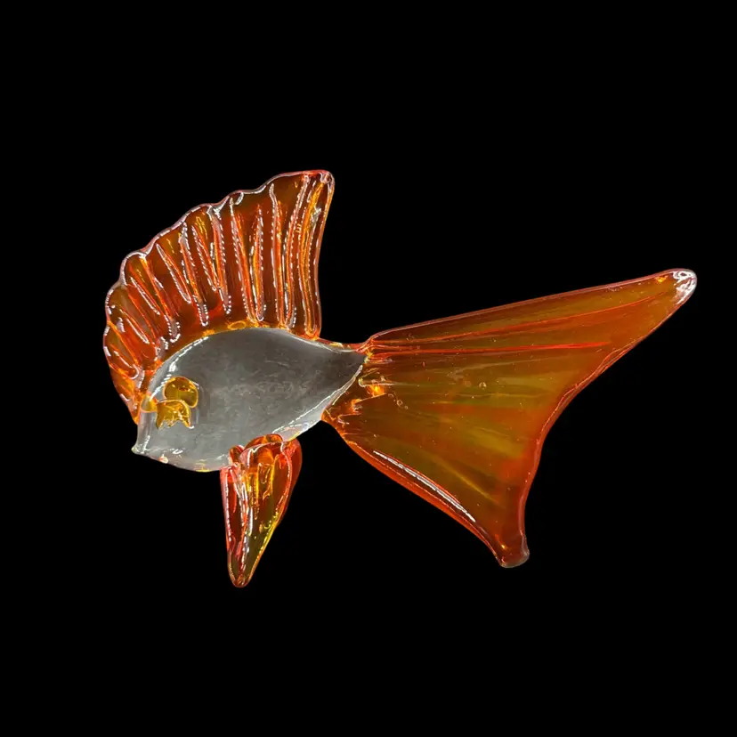 Glass Fish Figurine UV Glows