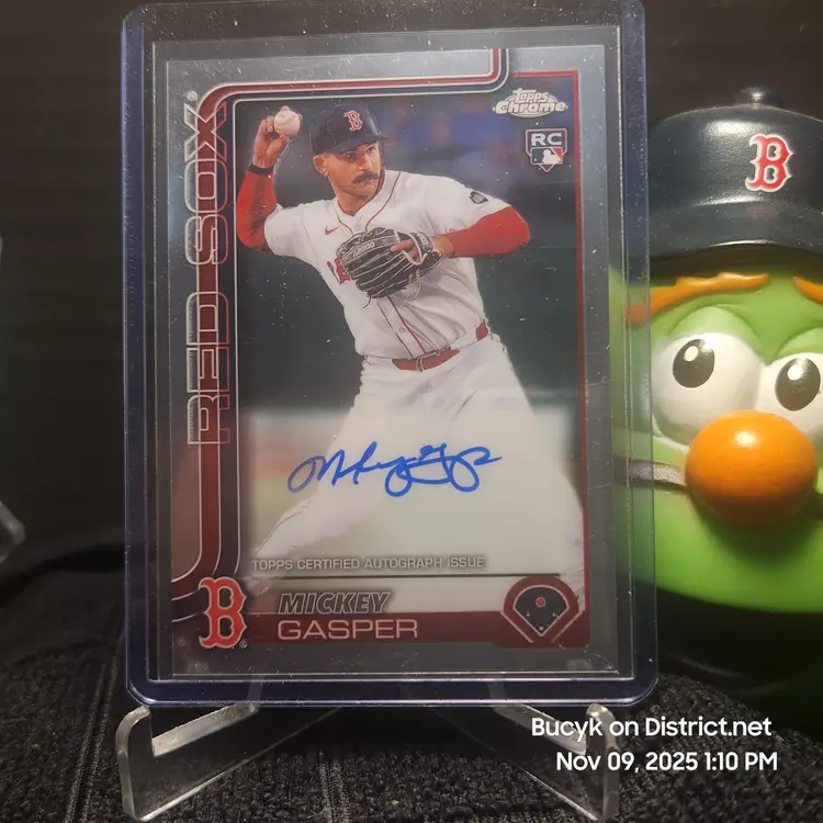 2025 Topps Chrome Auto - Mickey Gasper Boston Red Sox