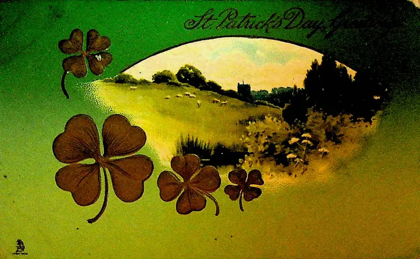 St Patrick's Day Greetings Raphael Tuck & Sons Postcard