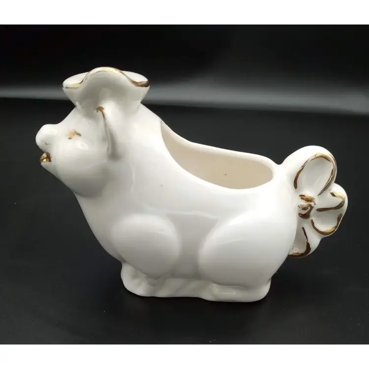 Vintage Spaulding Pig Art Pottery Creamer/Sauce Server