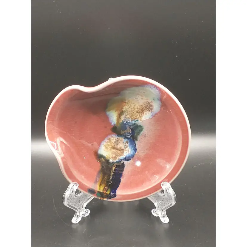 Pottery Trinket Dish Signed by CB