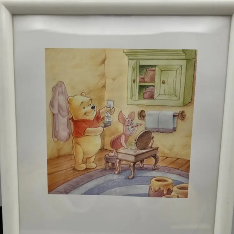 WINNIE AND PIGLET BRUSHING THERE TEETH