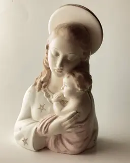 Christmas Mother and Child Planter Unique