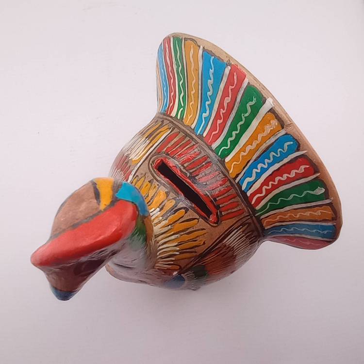 Mexican pottery turkey bank