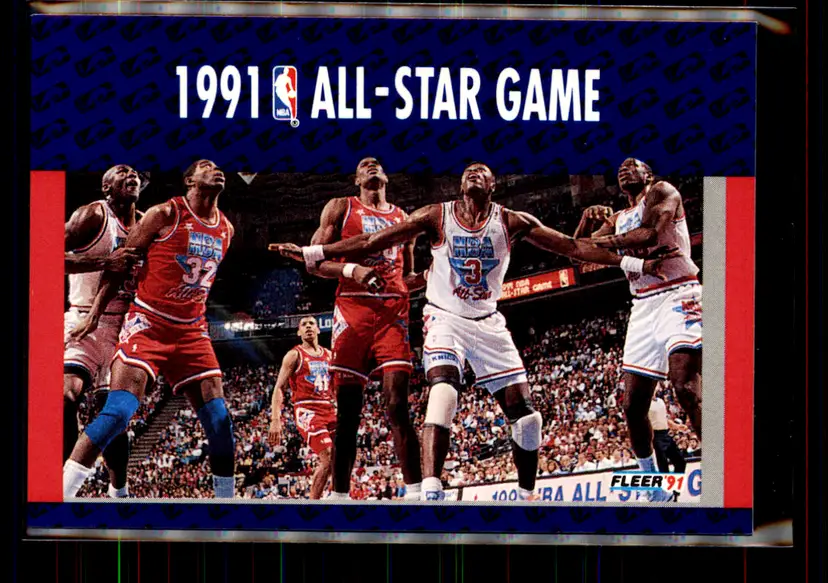 Michael Jordan / Magic Johnson / Patrick Ewing / David Robinson 1991-92 Fleer #2 - nan - (148-360)